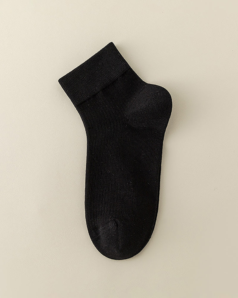 New Sports Socks Women Solid Color Basic Breathable Socks