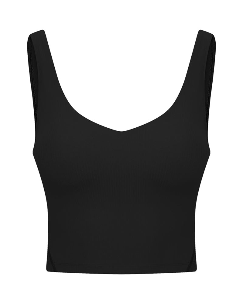 Women V-neck Sleeveless Protect New Sports Vest (with Bra) 4-12