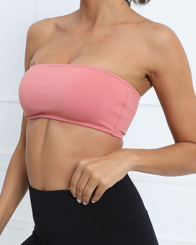 New Strappless One Piece Sports Bra S-L