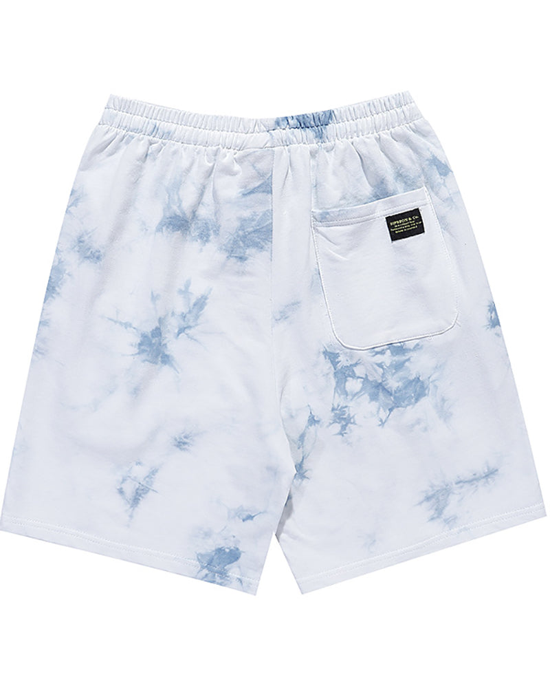 Men Tie Dye Sporty Short Pants M-2XL