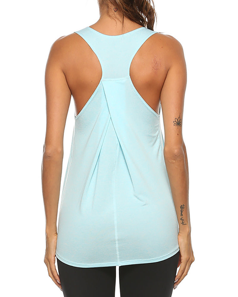 Sleeveless Women Yoga Top Fitness Yoga Clothing Vest Tank S-XXL