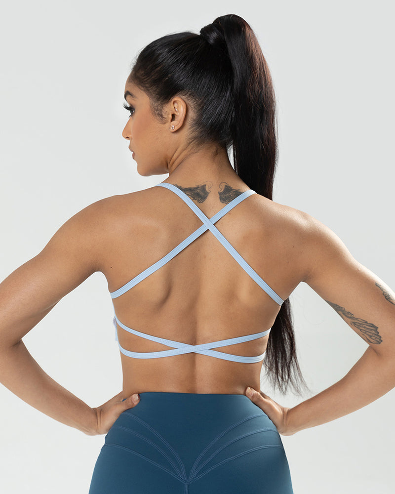 Women Solid Color Backless Yoga Sports Bra Beige Deep Gray Blue Brown Black S-XL