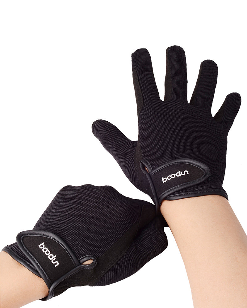 BOODUN New Riding Gloves Wear-Resistant Non-Slip Equestrian Gloves Racing M-L