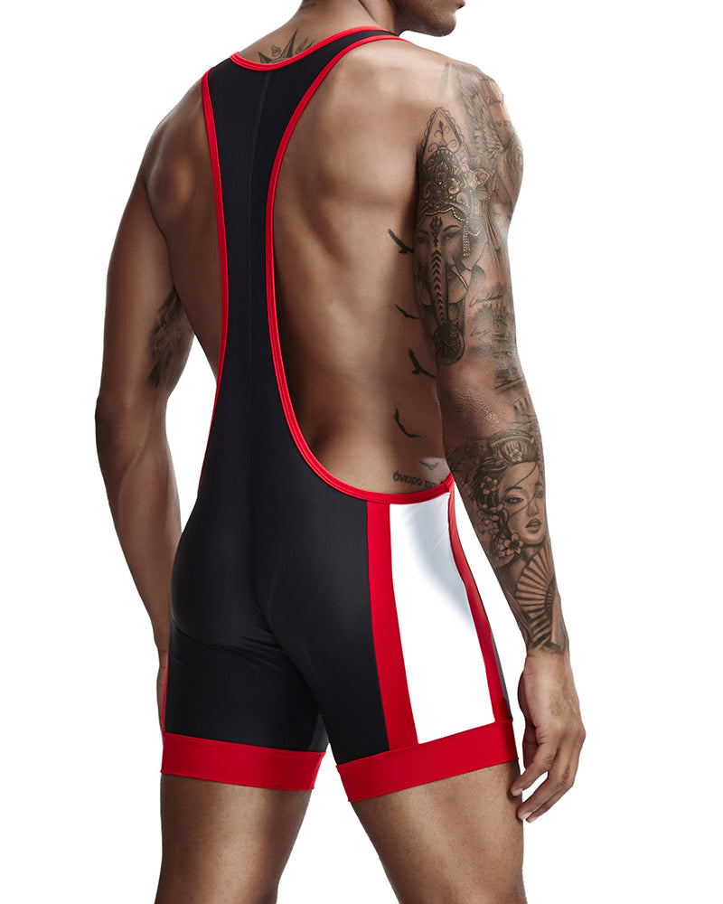 Summer New Colorblock Vest Shorts Men&