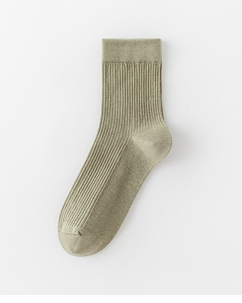 Solid Color Breathable Sports Socks