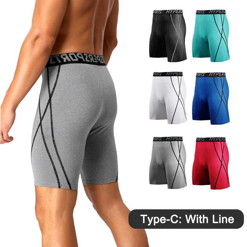 3 Pcs Sports Tight Shorts Men&