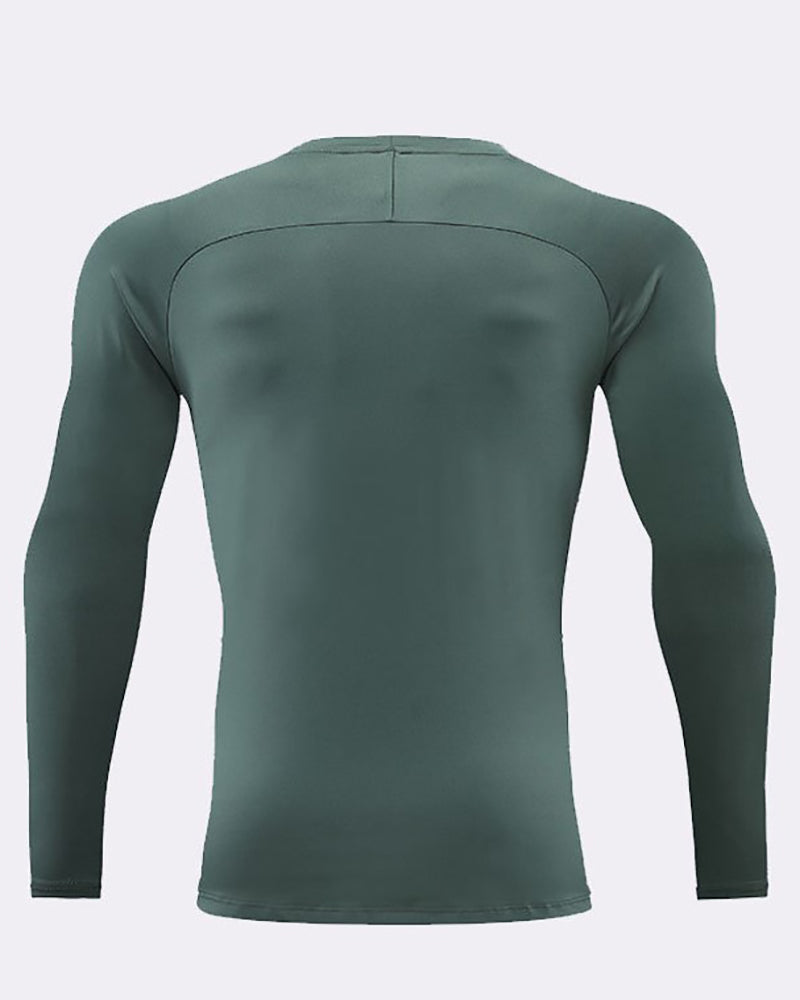 Sports Long Sleeve Crew Neck Men&