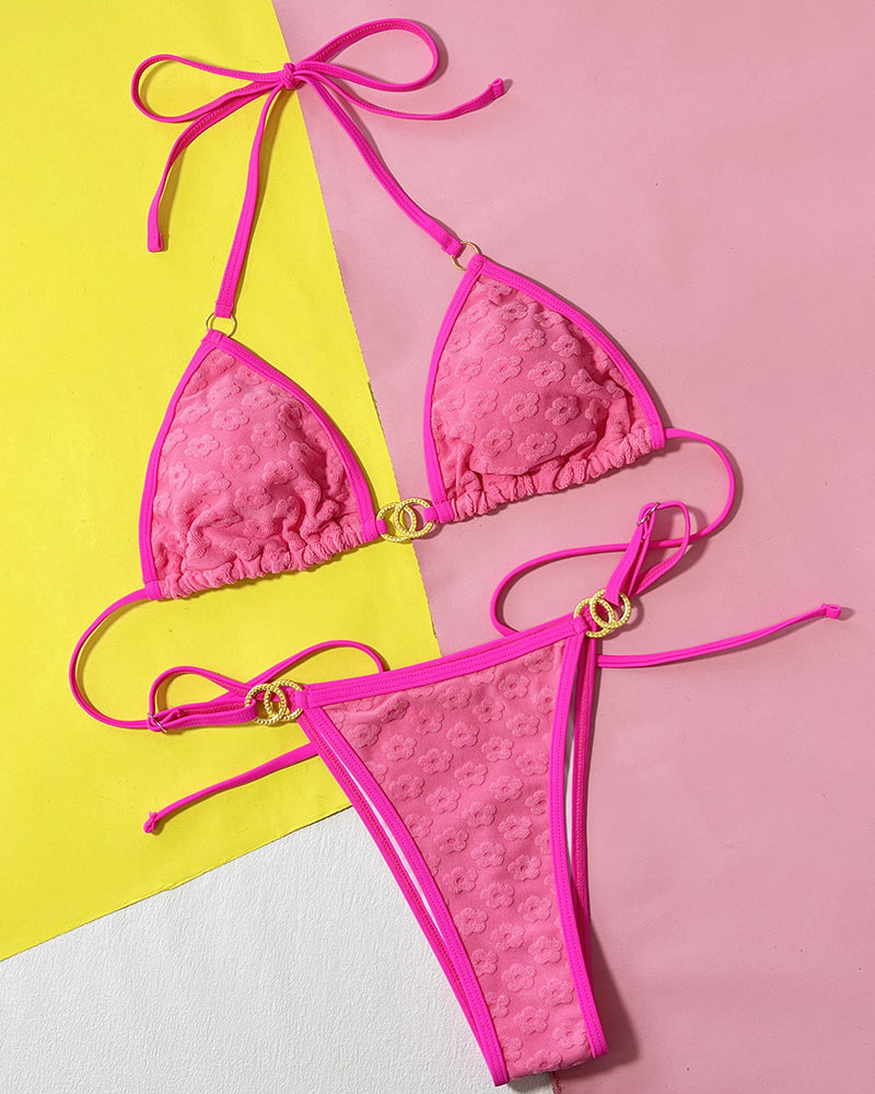 Ins Style Hot 2024 Rosy Bikini S-L
