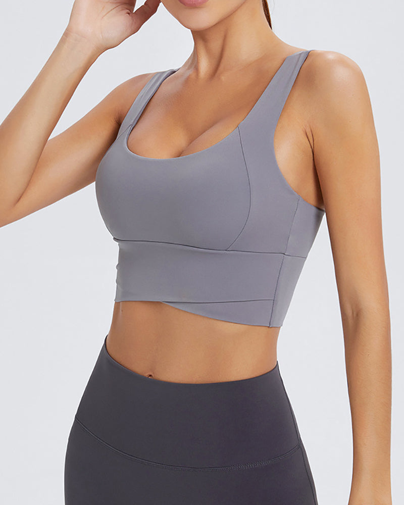 Sling Yoga Sports Underwear Shockproof Sports Bra S-L