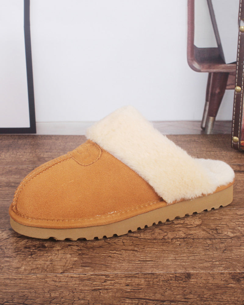 Factory Wholesale Bedroom Slippers Ladies Fur Slides