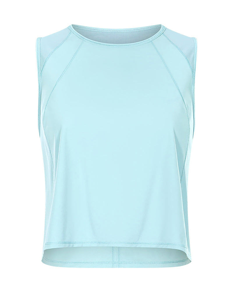 Women Hollow Out Back Qucik Dry Causal Sports Vest 4-12