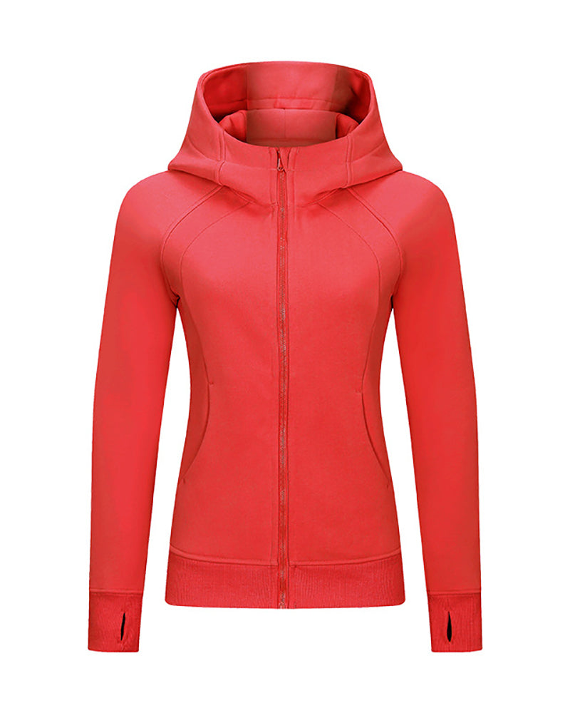 Fall Winter New Thicker Warm Hooded Outdoor Sports Casual Wear Long Sleeve Jacket 4-12