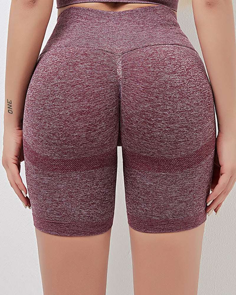 High-waist Sports Shorts Thin Peach Buttocks Tight Fitness Pants Lady&