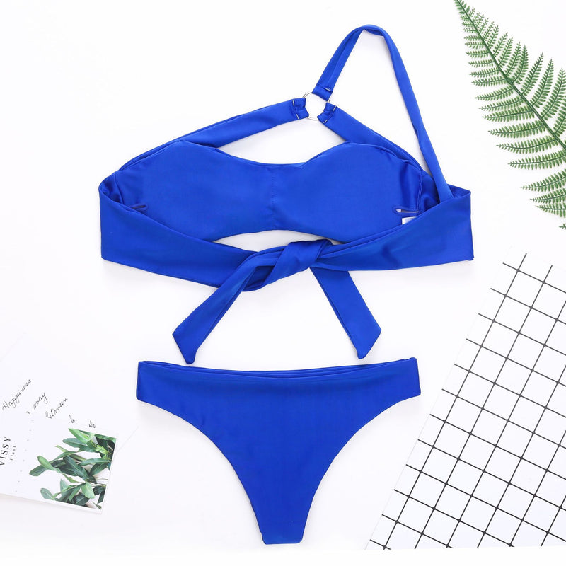 Women Fashion Cute Design Bikini Blue OM20207