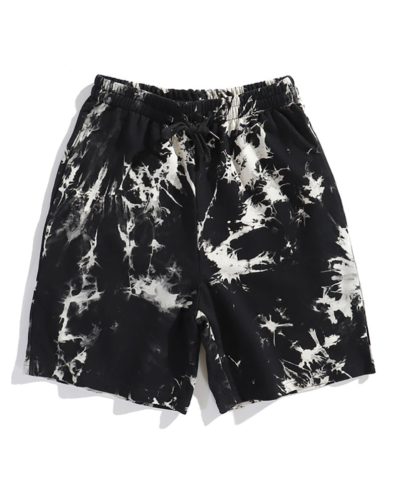 Men Tie Dye Sporty Short Pants M-2XL