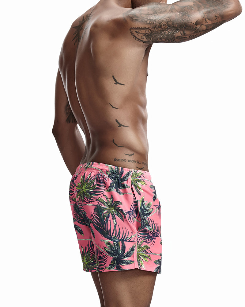 Beach Wear Printed Summer Shorts Loose Men&