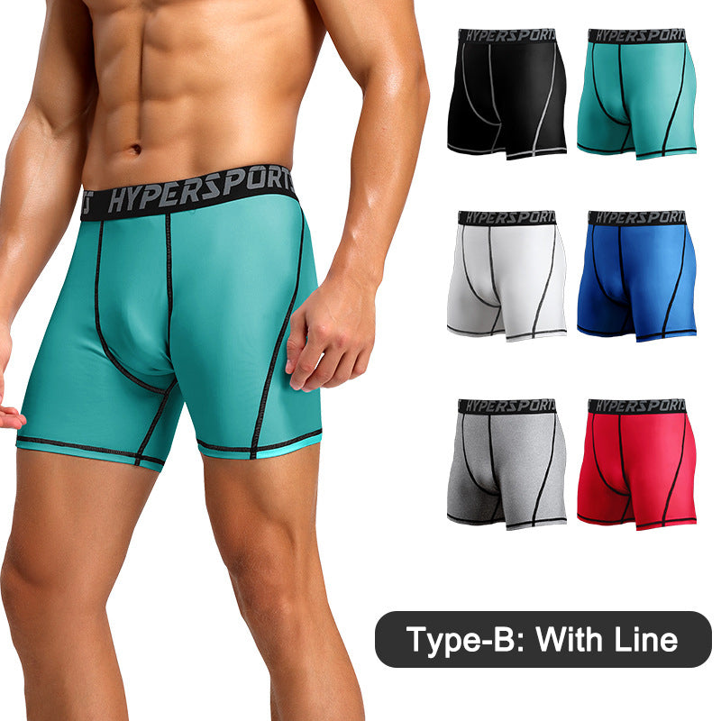 3 Pcs Sports Tight Shorts Men&