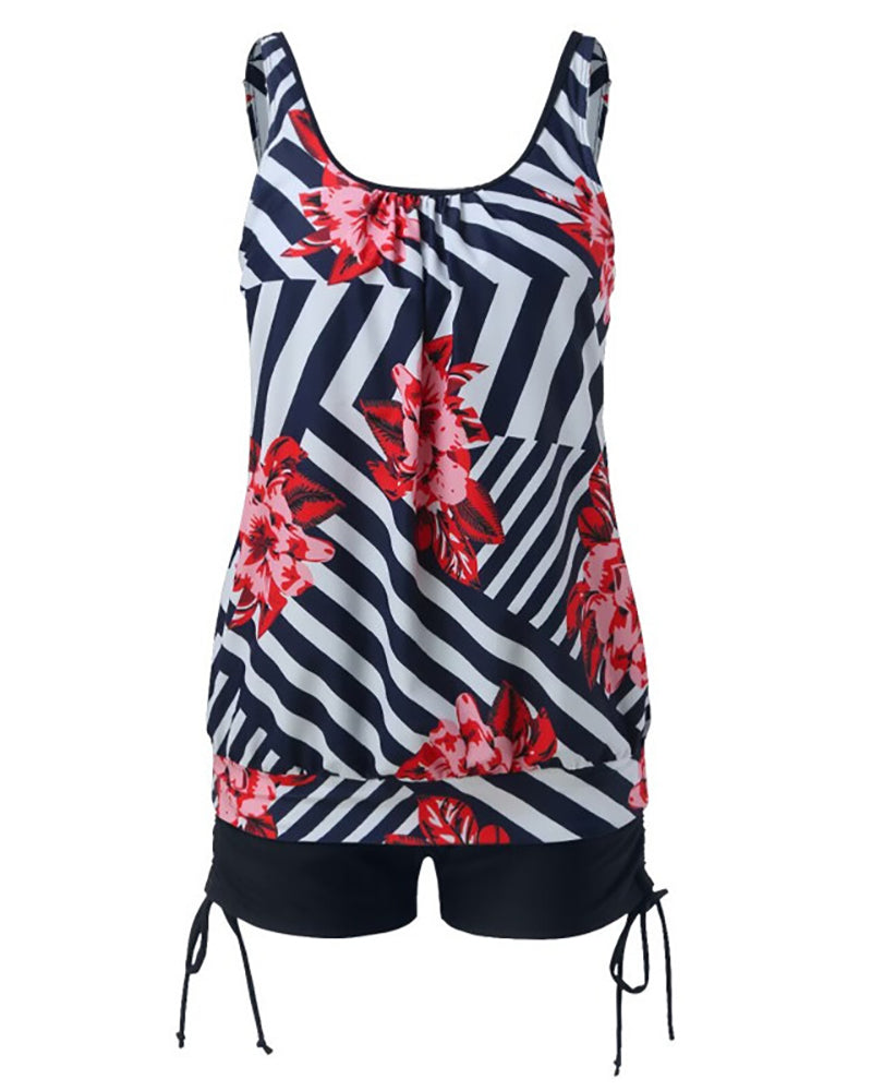 Classical Two-piece Swimsuit Plus Size Swimsuit XL-5XL