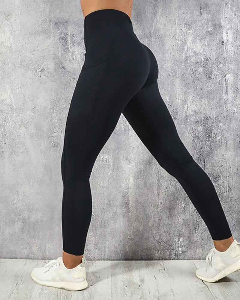 Wholesale Side Pocket Sports Women Pants S-3XL