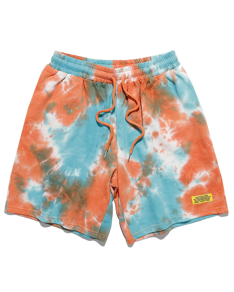 Men Tie Dye Sporty Short Pants M-2XL