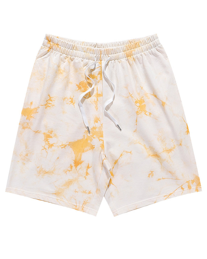 Men Tie Dye Sporty Short Pants M-2XL