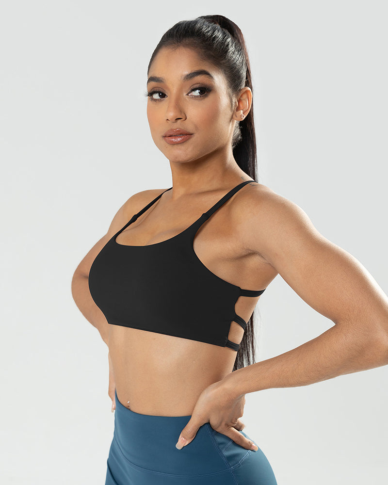 Women Solid Color Backless Yoga Sports Bra Beige Deep Gray Blue Brown Black S-XL