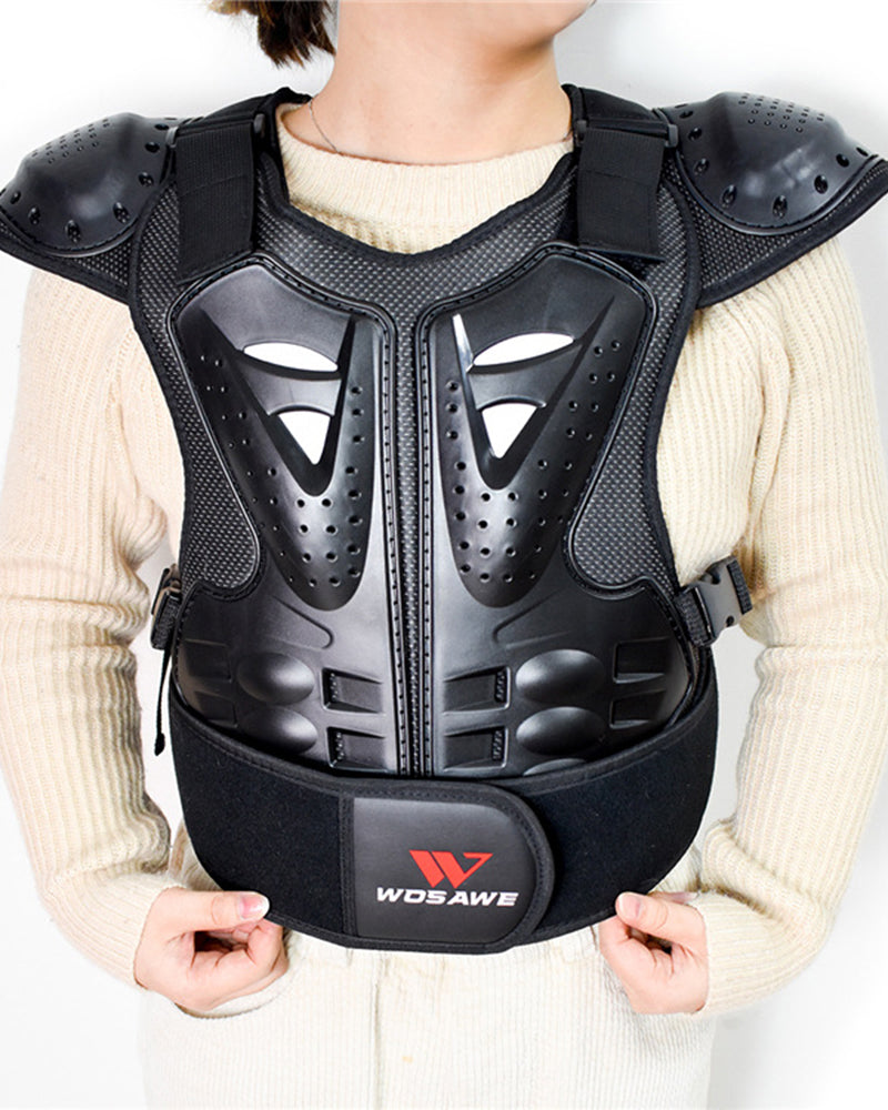 Kids Body Cycling Chest Spine Protector Protective Guard Vest Motorcycle Jacket Child Armor Gear For Motocross Dirt Bike Skating