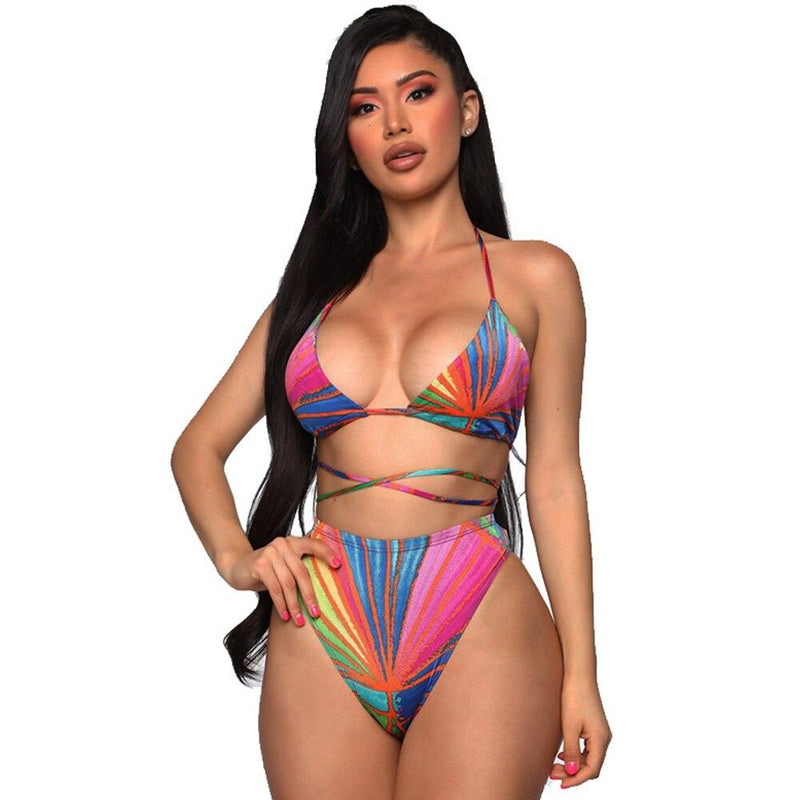 New Sexy Print Bikini Set or Cover Up Women Swimsuit Brazilian Bathing Summer Beach Wear Biquini XL OM22478