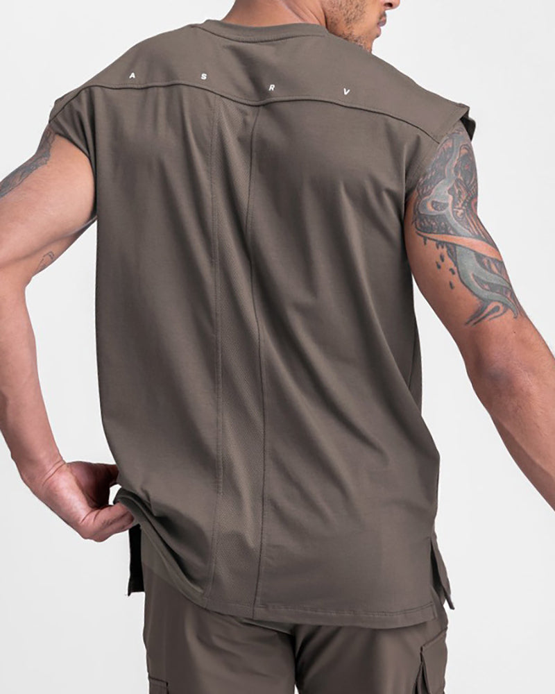 Fashion Loose Summer Sports Breathable Vest Men&