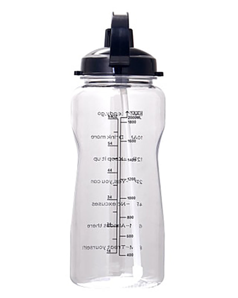 Water Bottle 128OZ 64OZ 3.8L 2L with Unique Timeline Measurements Goal BPA Free Sports Portable Gym Jug Water Bottle with Straw