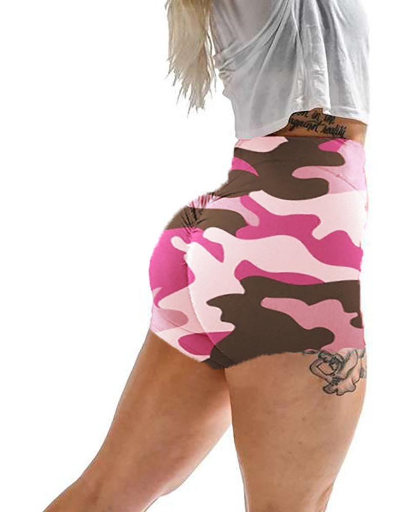 Wholesale Camo Printed Sports Shorts S-XL