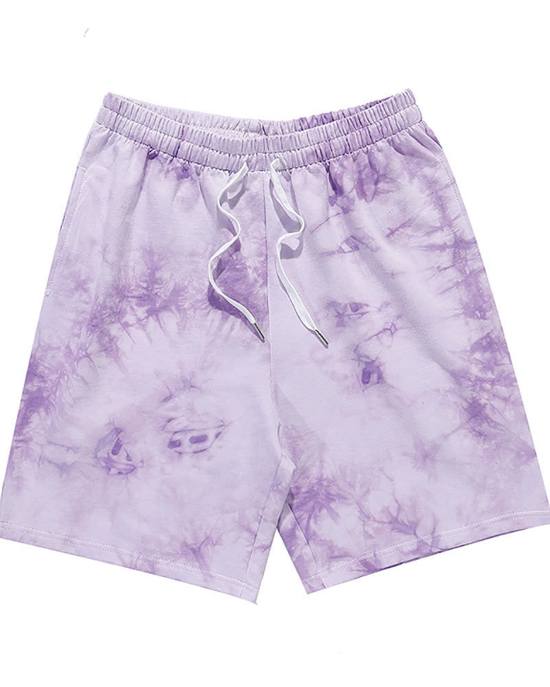 Men Tie Dye Sporty Short Pants M-2XL