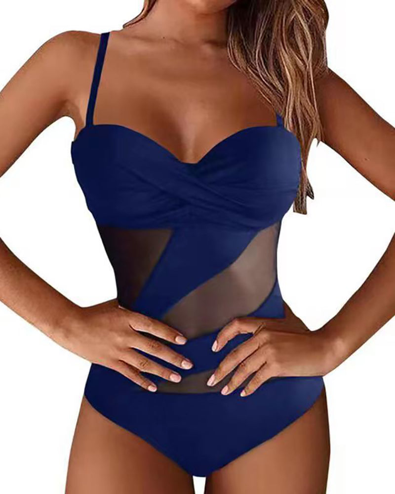 Mesh Wholesale New One Piece Swimsuit S-XL