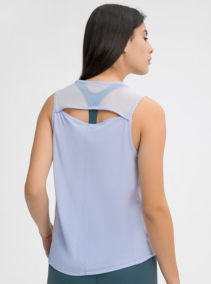 Woman Mesh Back Breathable Quick Dry Running Summer Vest 4-12