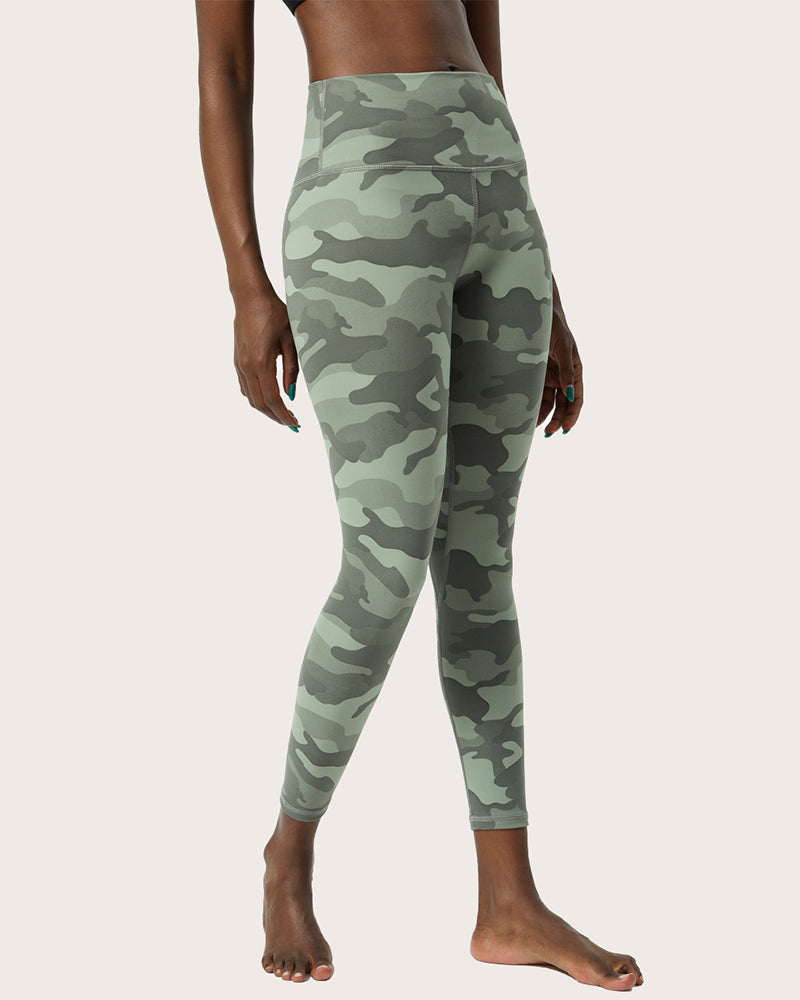 New Camouflage Yoga Pants Nude Print Yoga High Waist Fitness Pants XS-XL