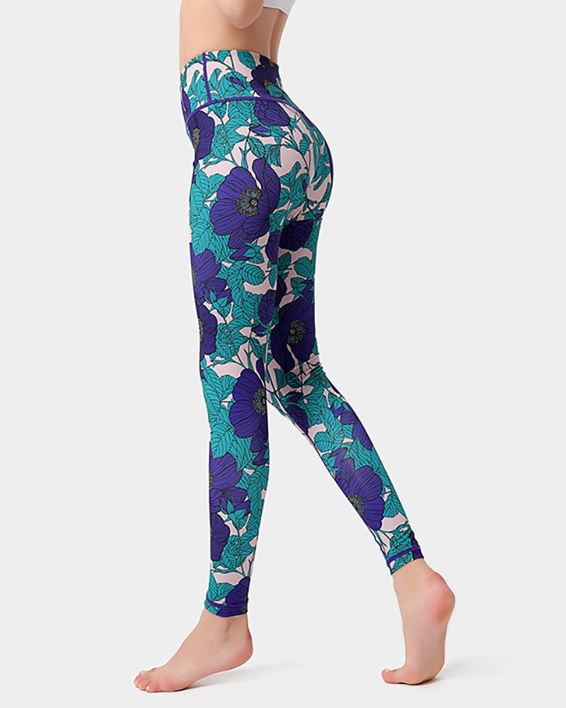 New Yoga Pants High Waist Tight Printing Pants Sports Fitness Yoga Bottoms S-XL