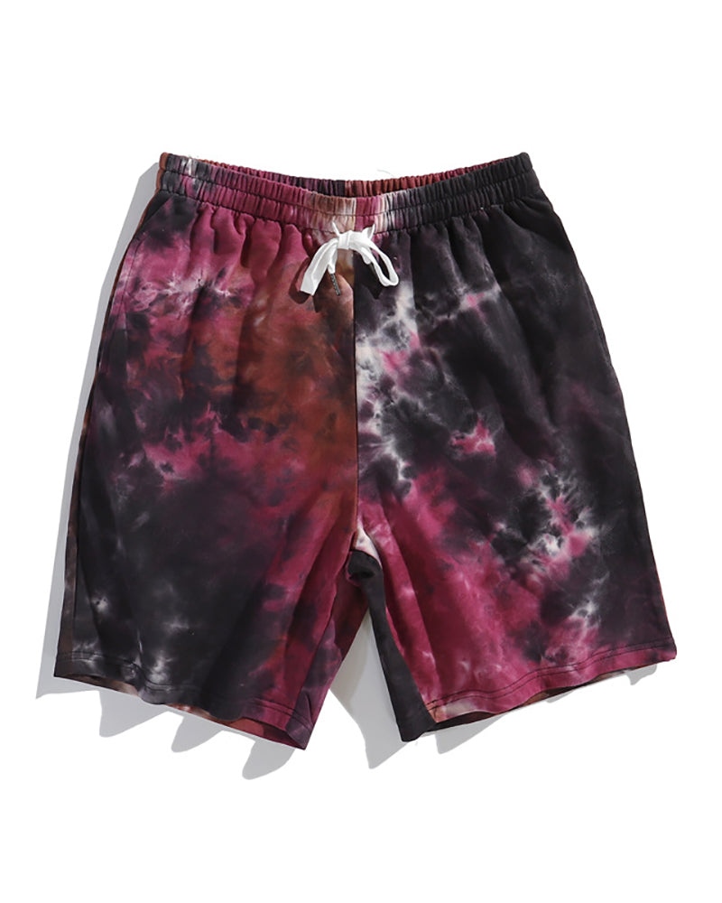 Men Tie Dye Sporty Short Pants M-2XL