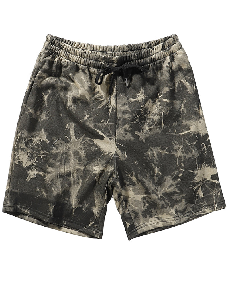 Men Tie Dye Sporty Short Pants M-2XL