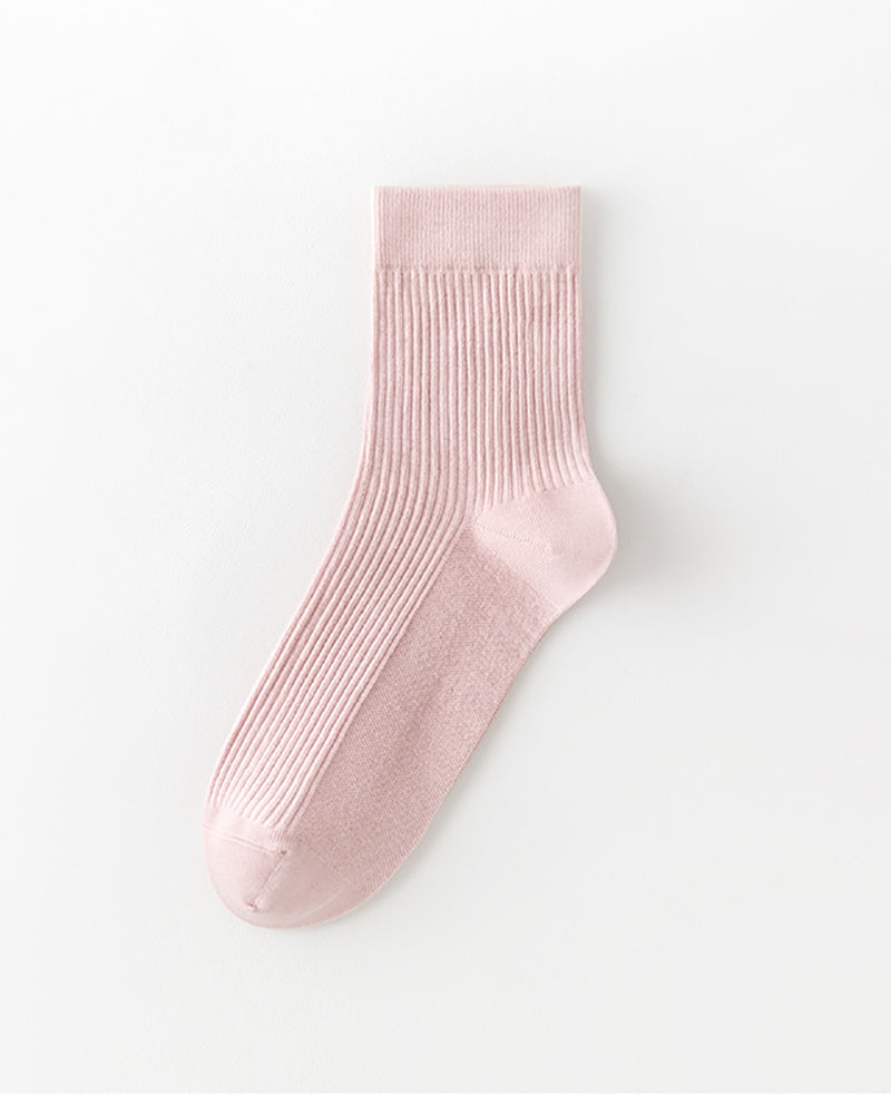 Solid Color Breathable Sports Socks