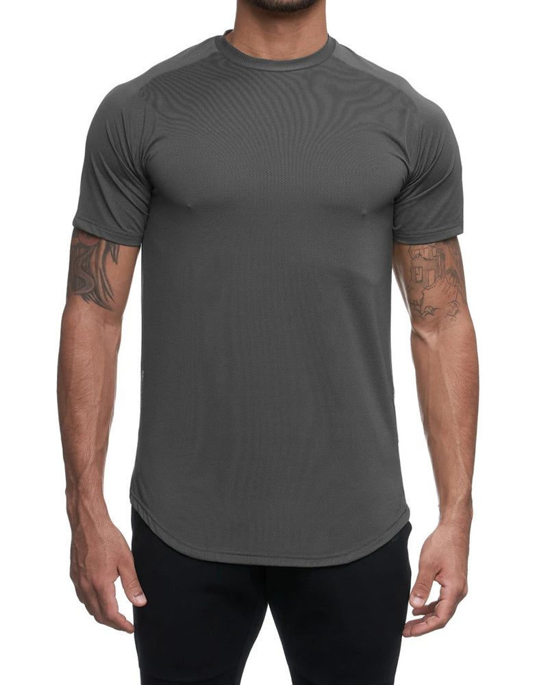 Hot Sale Short Sleeve Camo Printed Sports Running T-shirt White Grey Army Green Black M-3XL