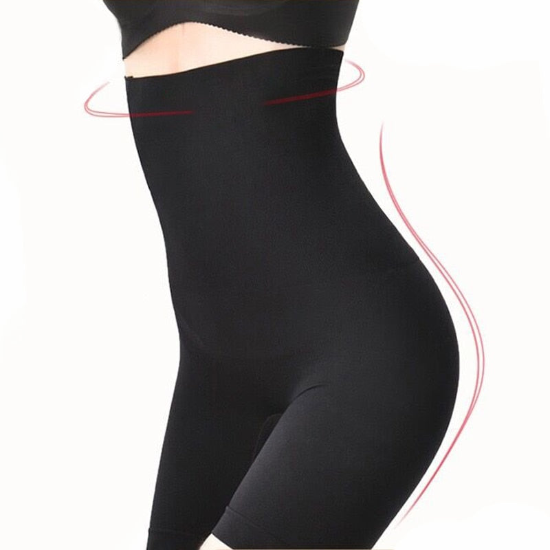 Women Seamless High Waist Slimming Panty Tummy Control Pants Waist Trainer Modeling Shapewear Faja Reductora Lady Body Shaper