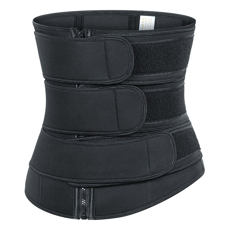 Zippers Reinforce Triple Girdle Corsets