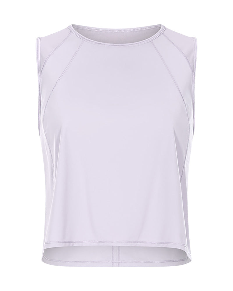 Women Hollow Out Back Qucik Dry Causal Sports Vest 4-12