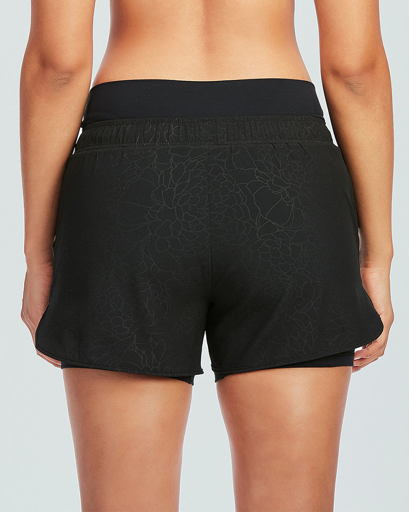 Women Street Style Soprty Yogo Short Shorts Black XS-2XL