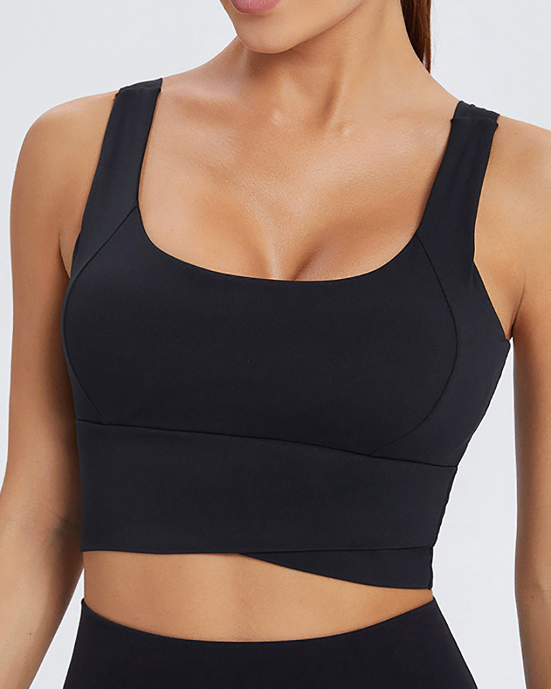 Sling Yoga Sports Underwear Shockproof Sports Bra S-L