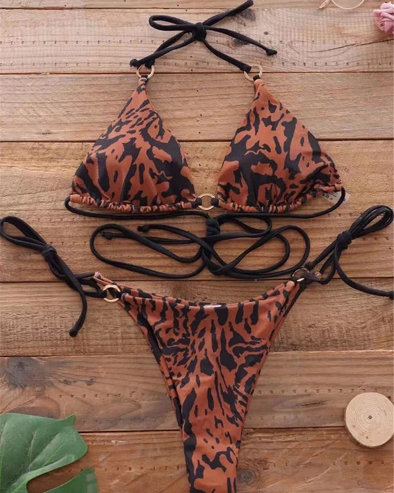 Leopard Printed Women Wholesale Sexy Bikini