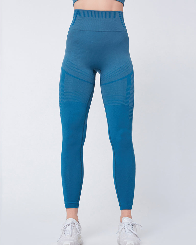 Net Celebrity Hot Selling High-Waist Buttocks Tight-Fitting Running Sports Yoga Fitness Pants Solid Color S-L