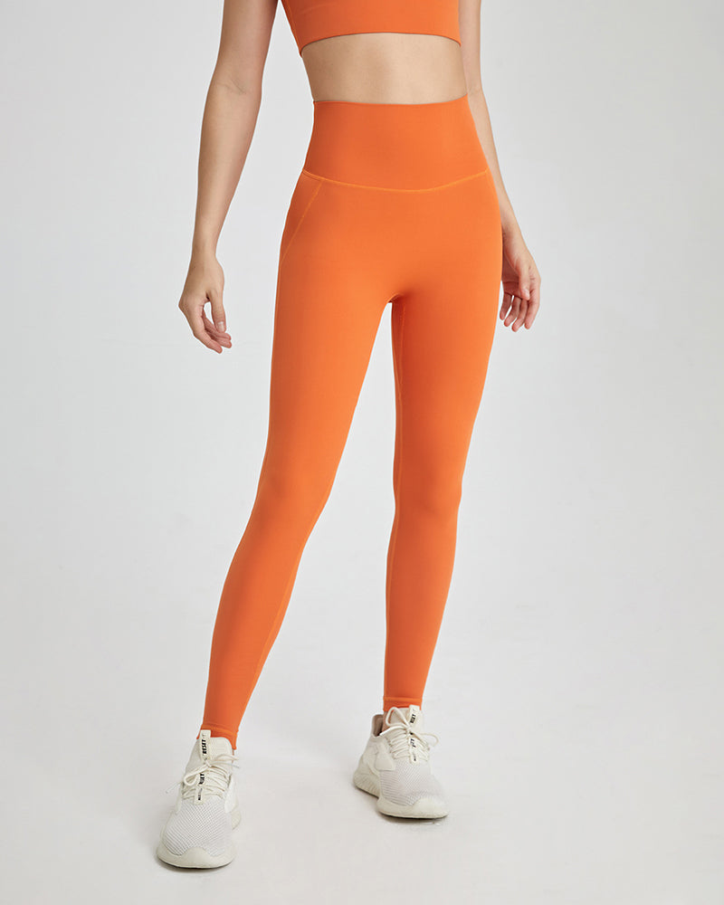 Women High Waist Seamless Back Pocket Hips Lift Slim Sports Legging Pants S-XL